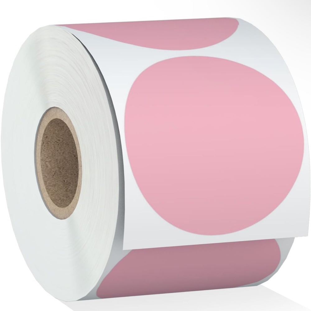 Pink Custom QR Code Or Thank You Stickers! 100pcs
